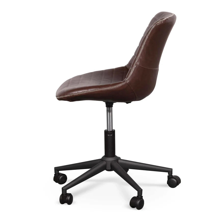 Spacious Surface Office Chair - Hickory Brown