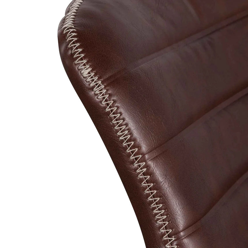 Spacious Surface Office Chair - Hickory Brown