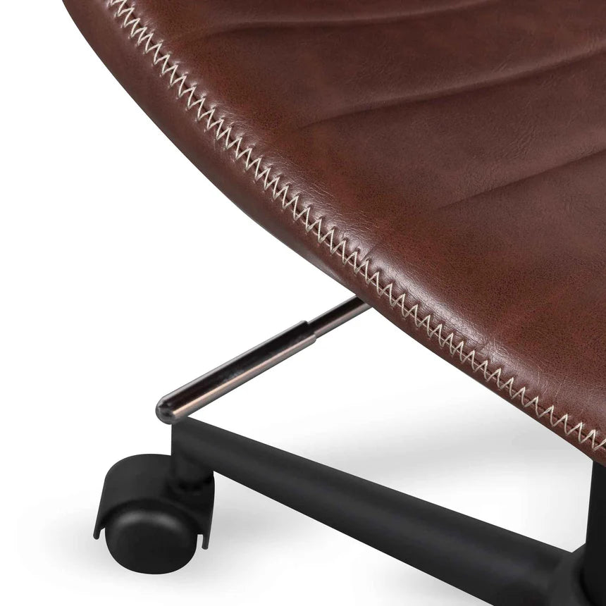 Spacious Surface Office Chair - Hickory Brown