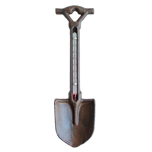 Spade Cast Iron Garden Thermometer