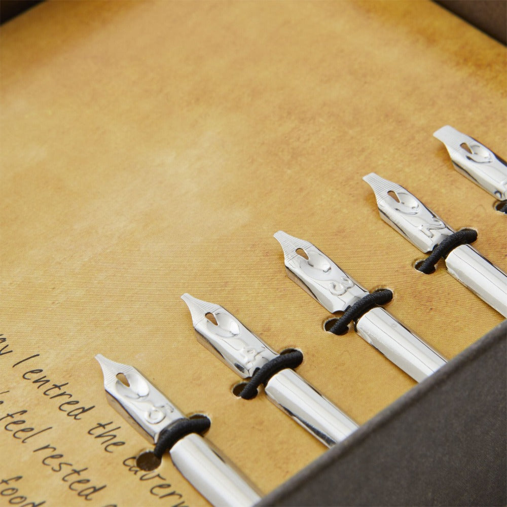Speckle Calligraphy Writing Set With Glass Pen