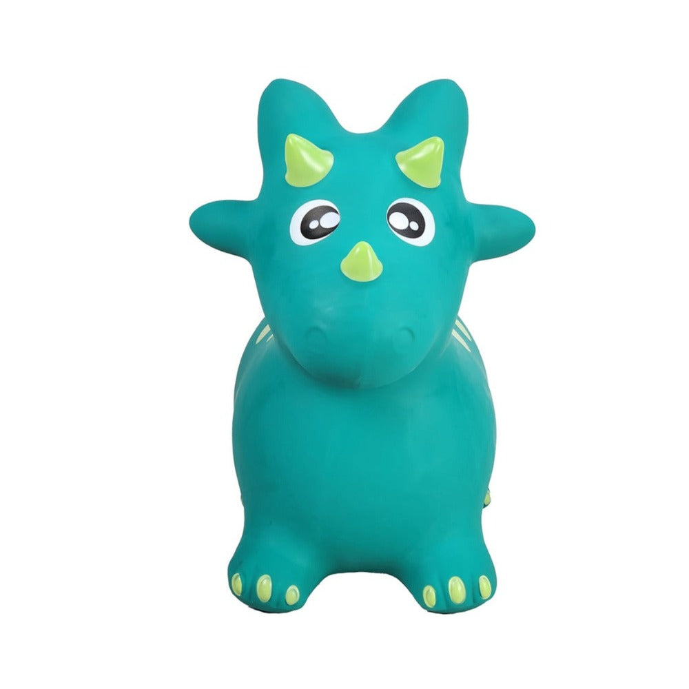 Inflatable Outdoor Bouncy Rider - Spike The Triceratops