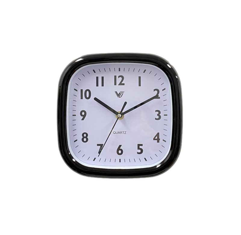 Square Kitchen Wall Clock 20cms - Available in 2 Colors