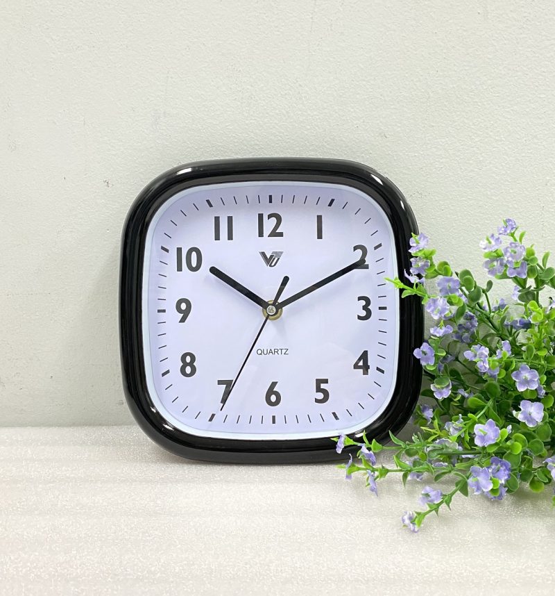Square Kitchen Wall Clock 20cms - Available in 2 Colors