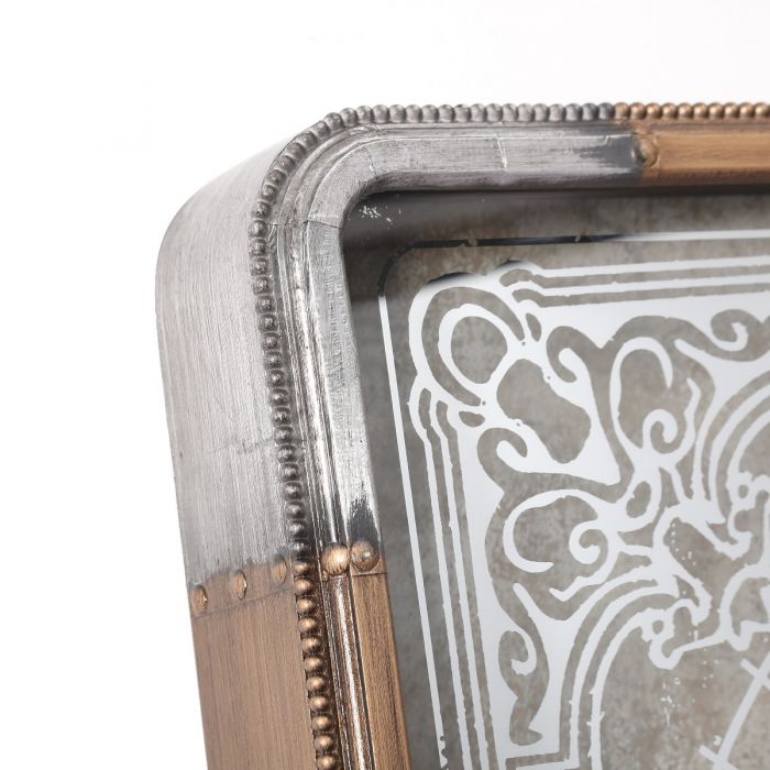 Square Roma Mirrored Gear Movement Wall Clock - 80cms