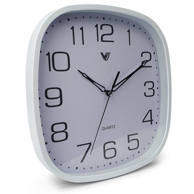 Square Studio Wall Clock 25cms (Available in 2 colors)