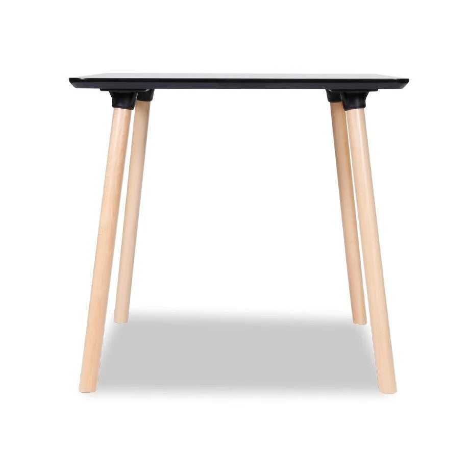 Square Unique Wooden Dining Table 80cms (Available in 2 Colors)
