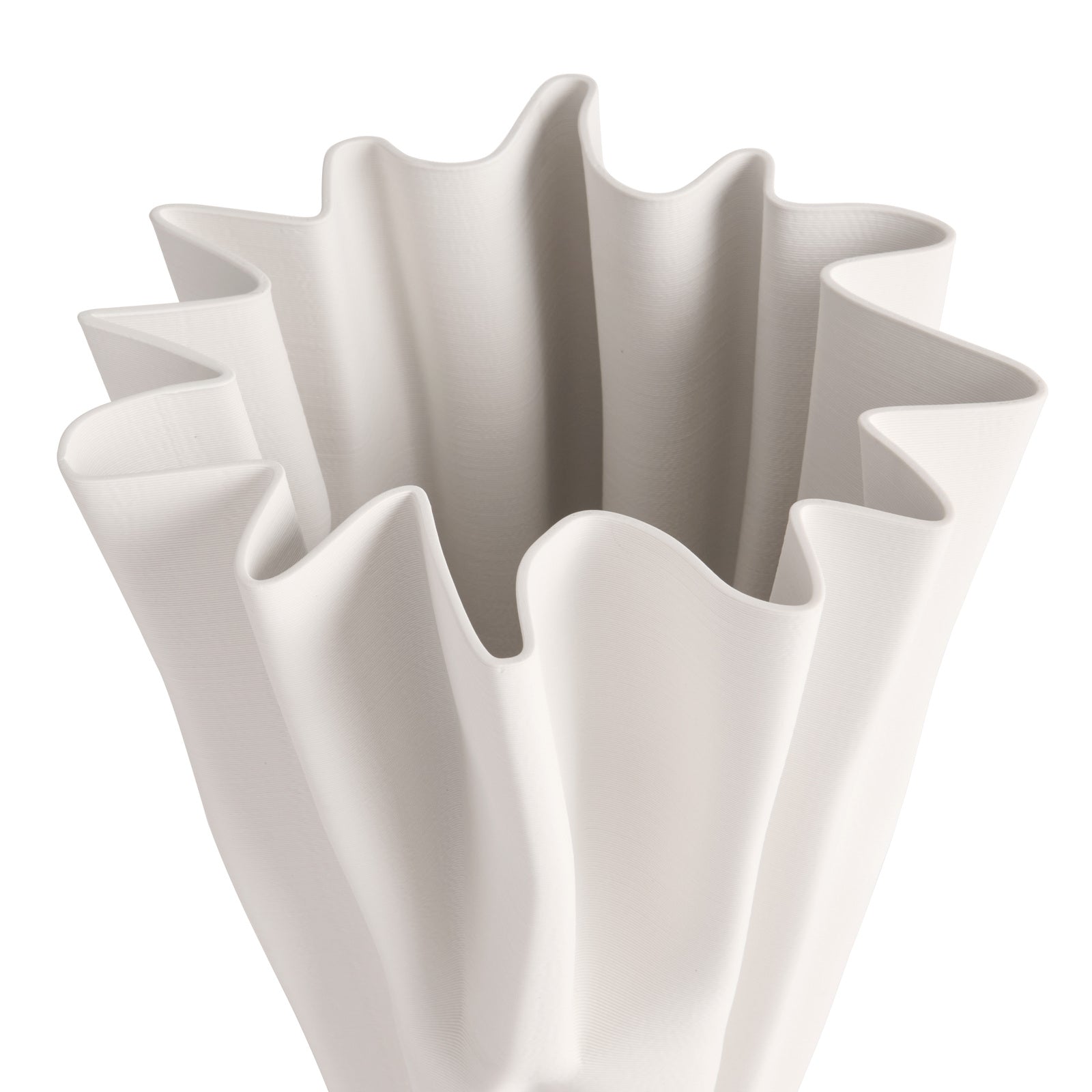 Stacey Matte White Statement Vase - 38cms