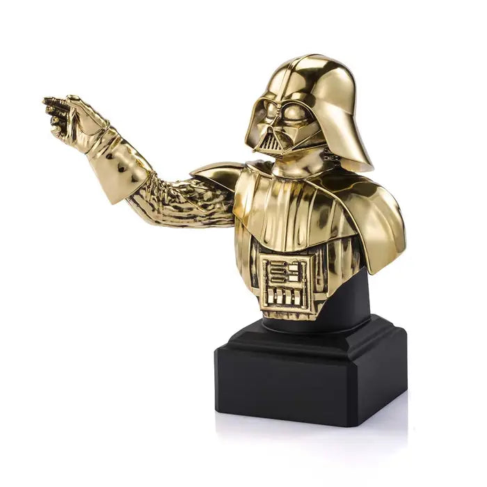 Star Wars Black Darth Vader Pewter Bust - Gold