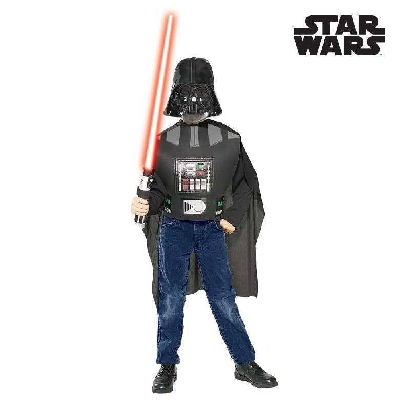 Star Wars Darth Vader Boy's Costumes Top, Mask & Lightsaber Set