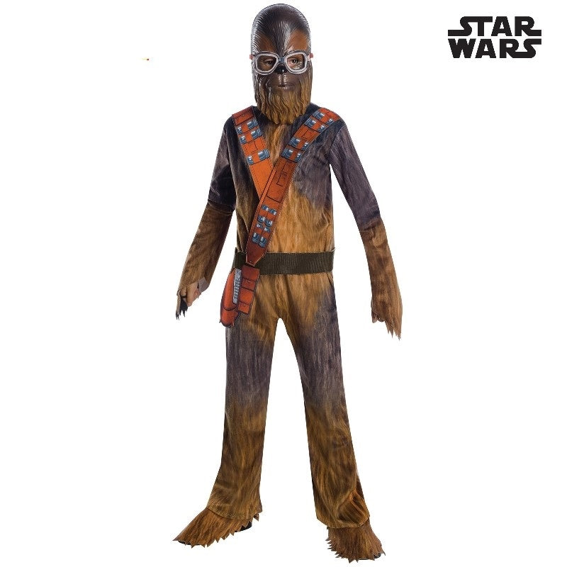 Star Wars Chewbacca Deluxe Boy's Costumes W/ Bandolier Pouch (Available in 3 Sizes)