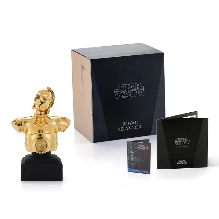 Star Wars Limited Edition C-3PO Pewter Bust - Gold