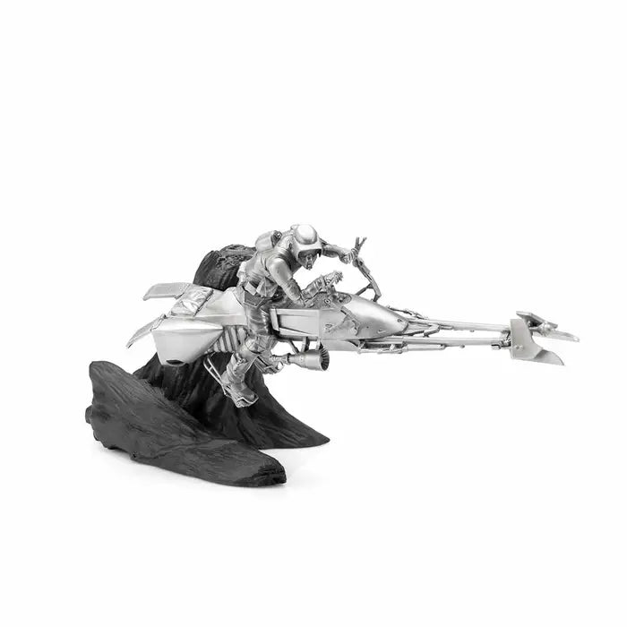 Star Wars Speeder Bike Chase Two Pieces Pewter Diorama