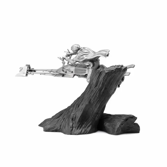 Star Wars Speeder Bike Chase Two Pieces Pewter Diorama