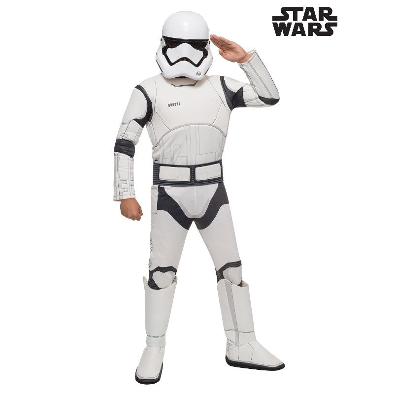 Star Wars Stormtrooper Deluxe Boy's Costume Full Set (Available in 2 Sizes)