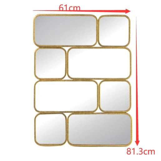 Statement Golden Eye Handcrafted Wall Mirror