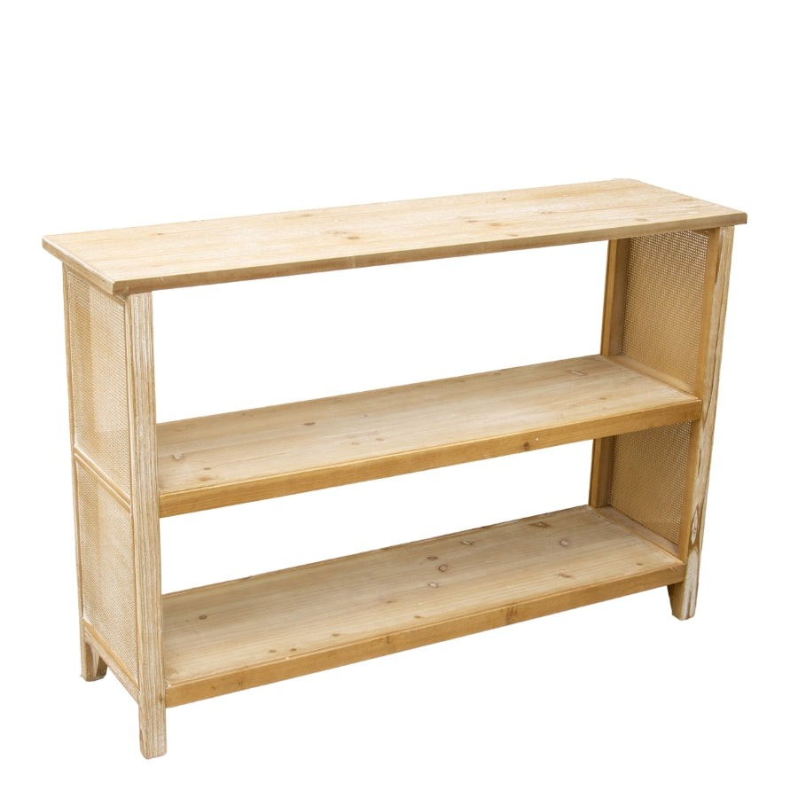 Strand Lattice Console With Shelves 120cms