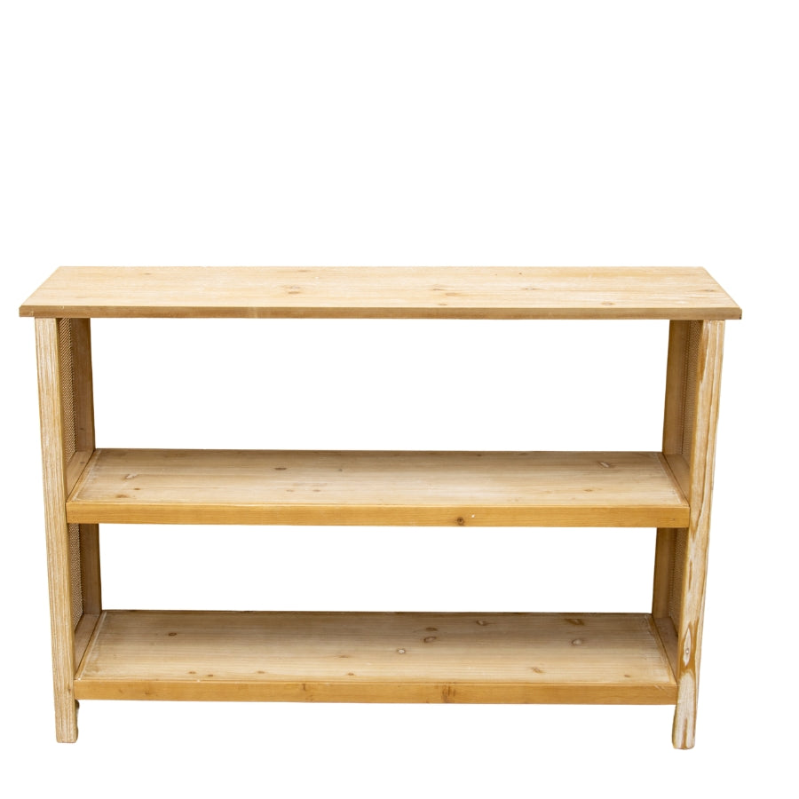 Strand Lattice Console With Shelves 120cms