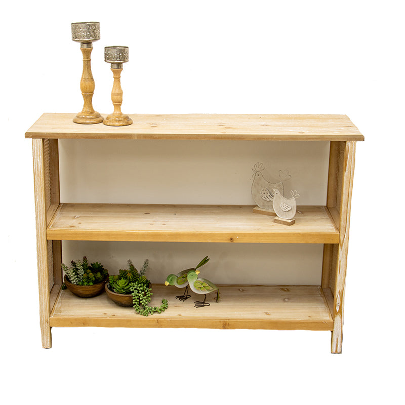 Strand Lattice Console With Shelves 120cms