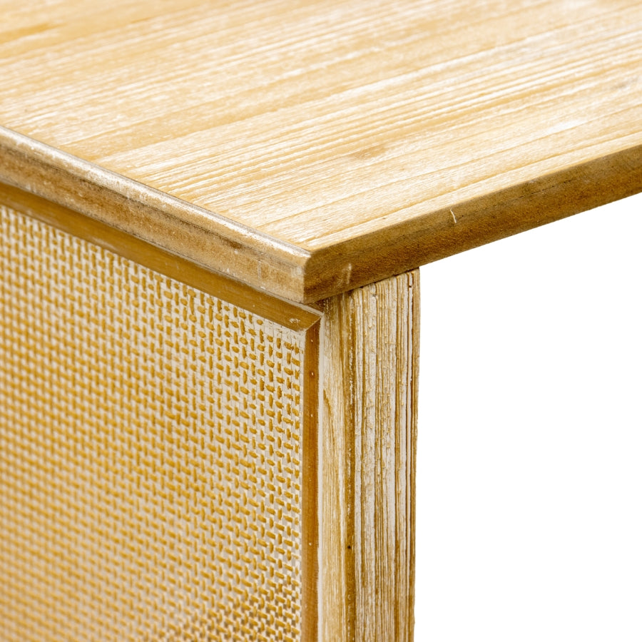 Strand Lattice Console With Shelves 120cms