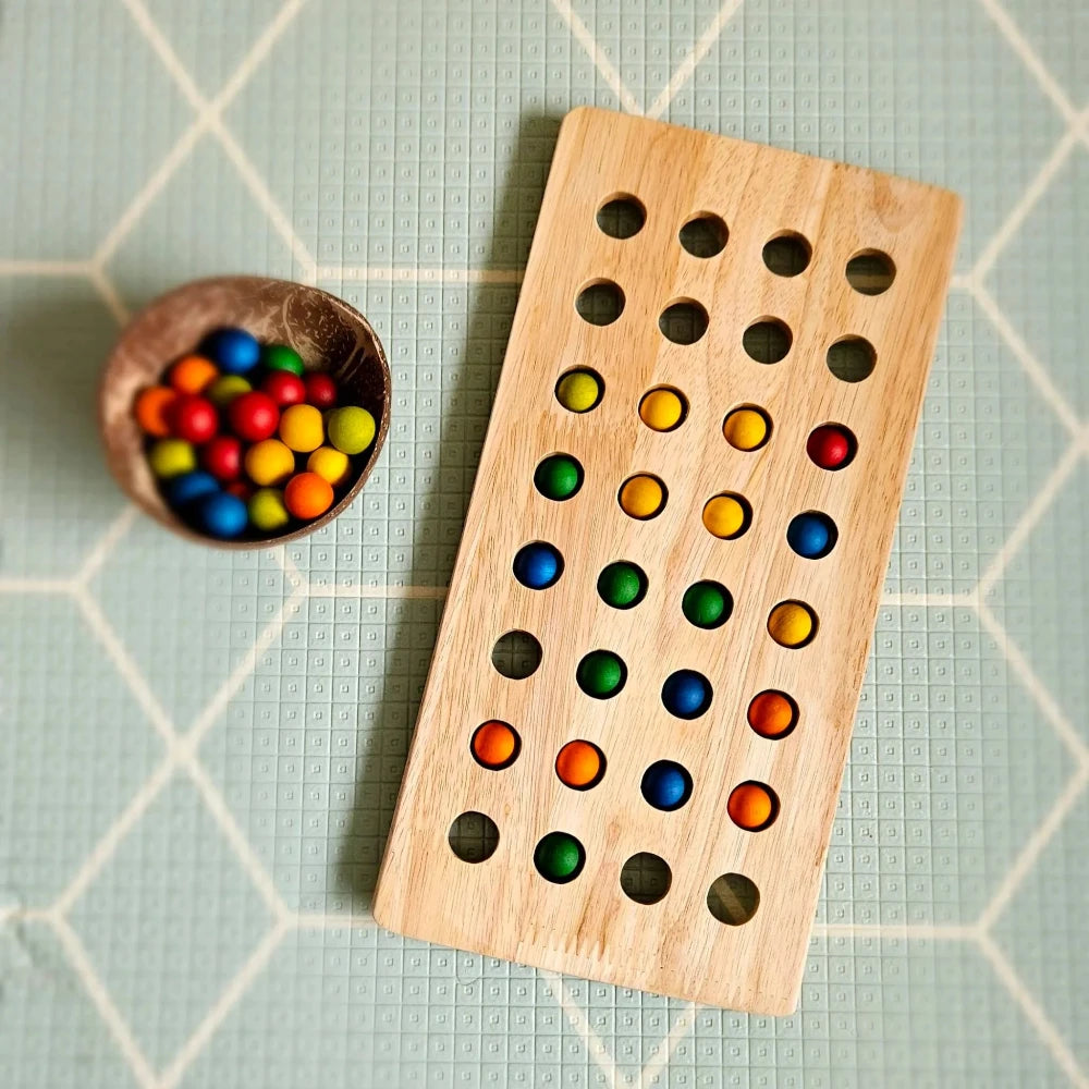 Strategic Fun Multicolor Wooden Ball Tray Insert