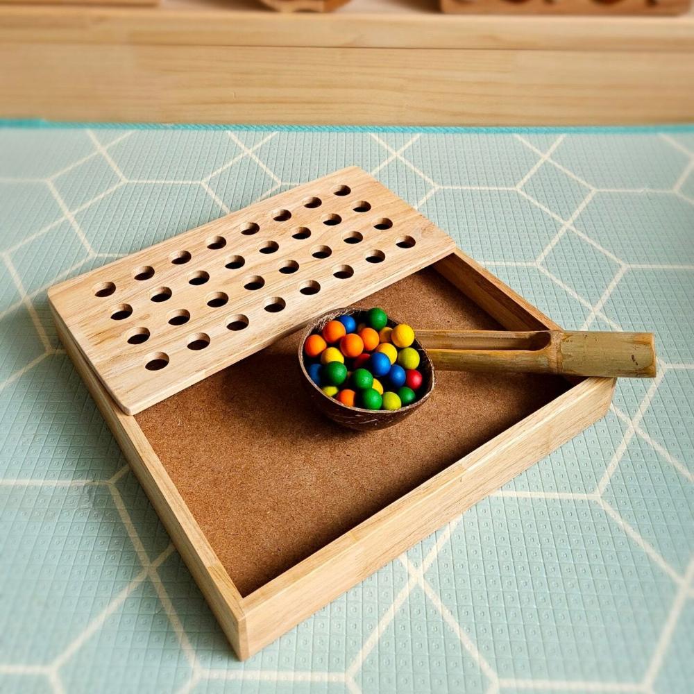 Strategic Fun Multicolor Wooden Ball Tray Insert