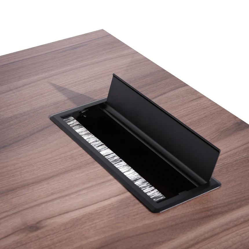 Strategic Left Return Office Desk 180cms - Walnut