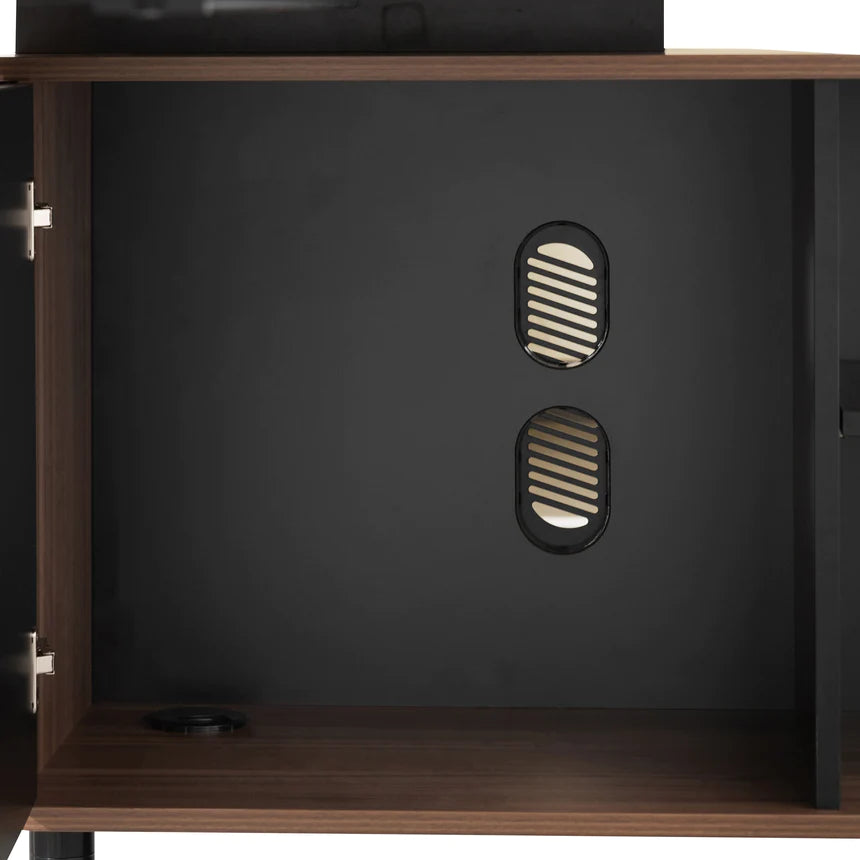 Strategic Right Return Office Desk 180cms - Walnut