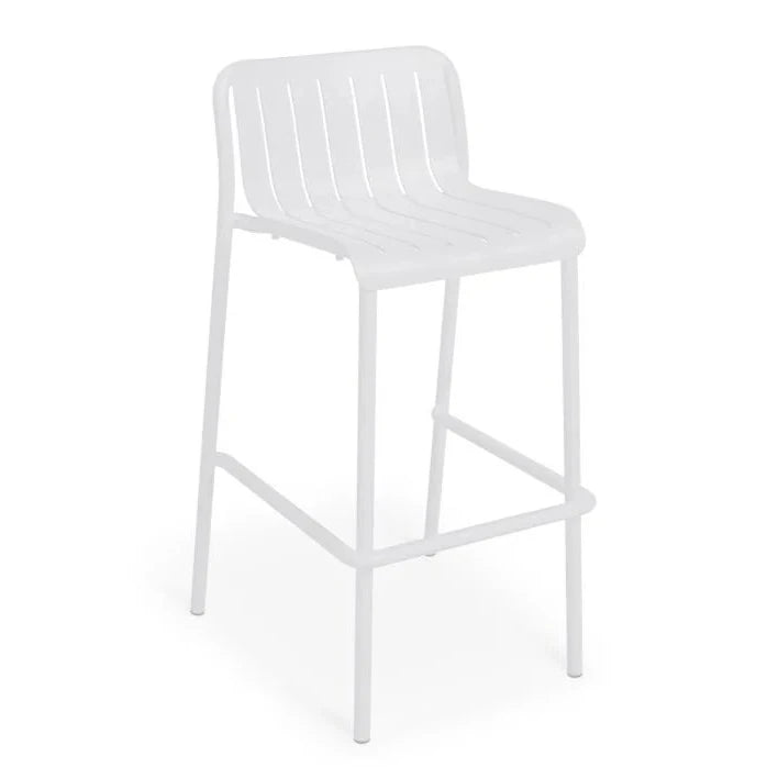 Striped Metal High Bar Stool (Available in 3 Colors)