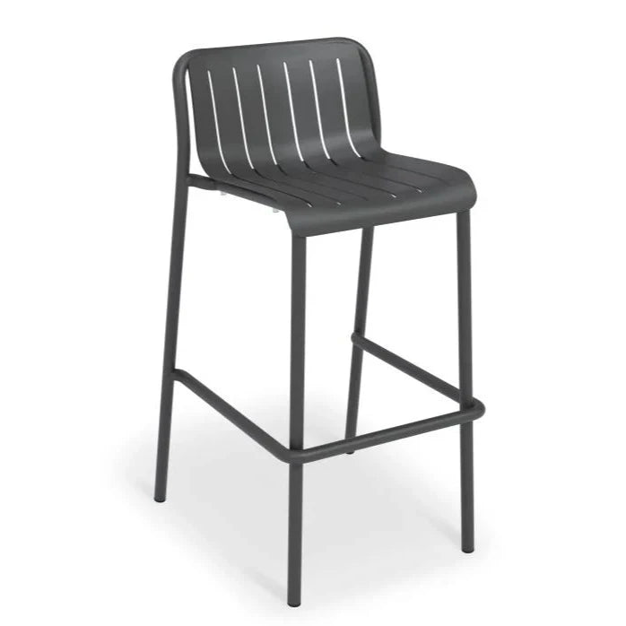 Striped Metal High Bar Stool (Available in 3 Colors)