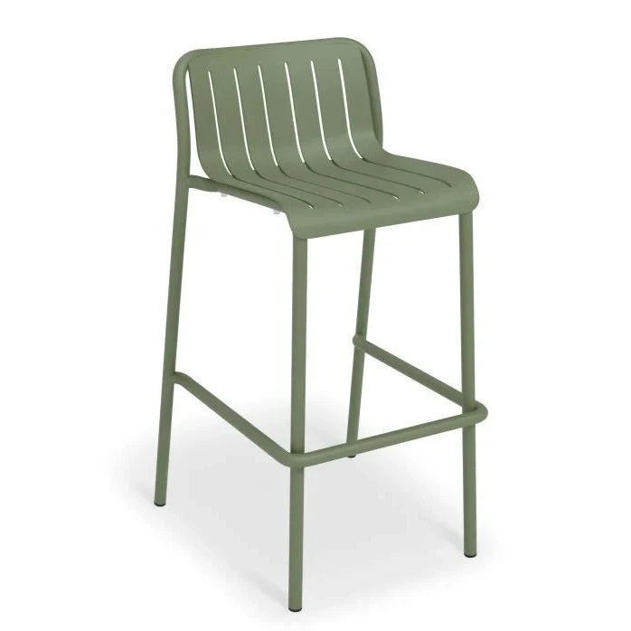 Striped Metal High Bar Stool (Available in 3 Colors)