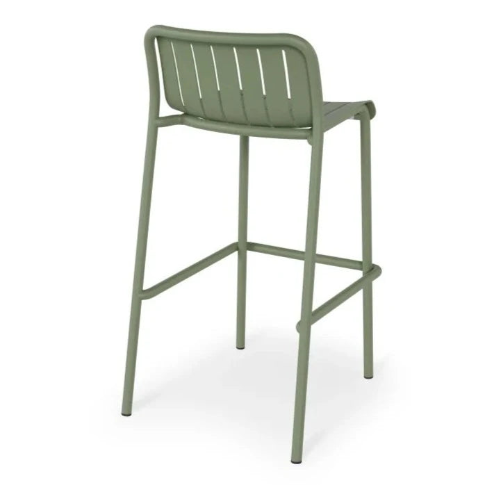 Striped Metal High Bar Stool (Available in 3 Colors)