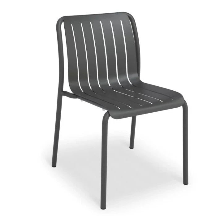 Striped Non-Padded Outdoor Dining Chair (Available in 3 colors)