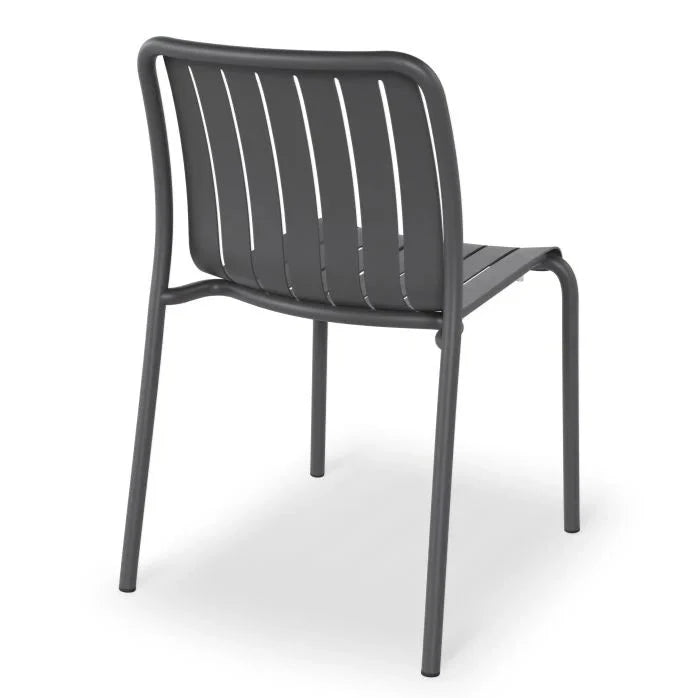 Striped Non-Padded Outdoor Dining Chair (Available in 3 colors)
