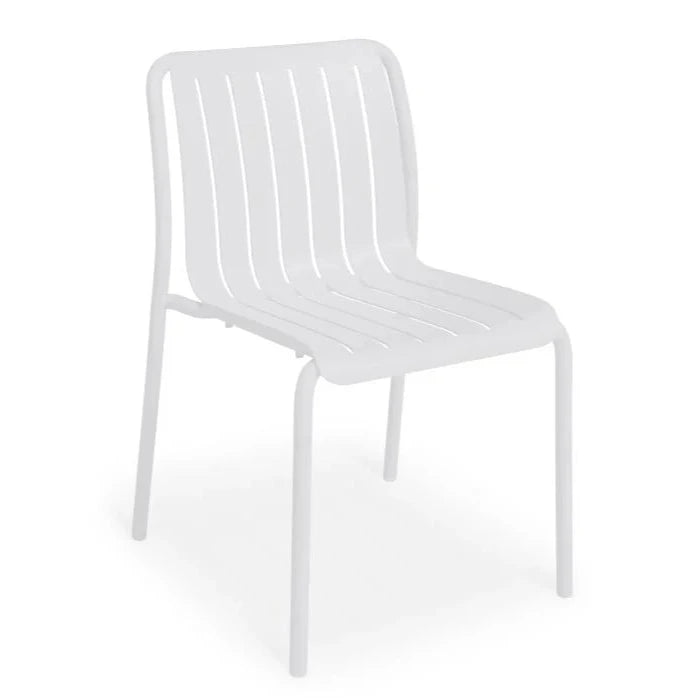 Striped Non-Padded Outdoor Dining Chair (Available in 3 colors)