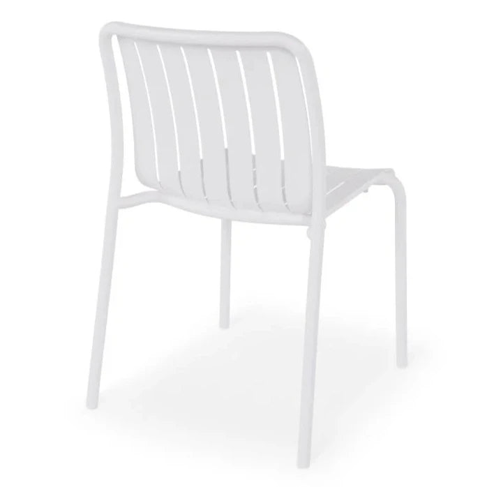 Striped Non-Padded Outdoor Dining Chair (Available in 3 colors)