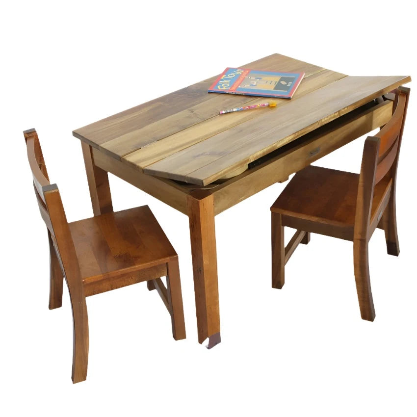 Study Desk with 2 Storage Units and 2 Standard Chairs