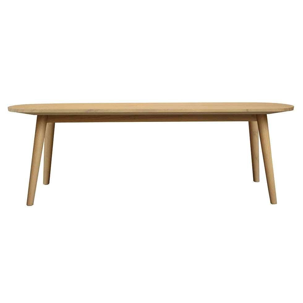 Sturdy Elegance Solid Oak Bench - Natural