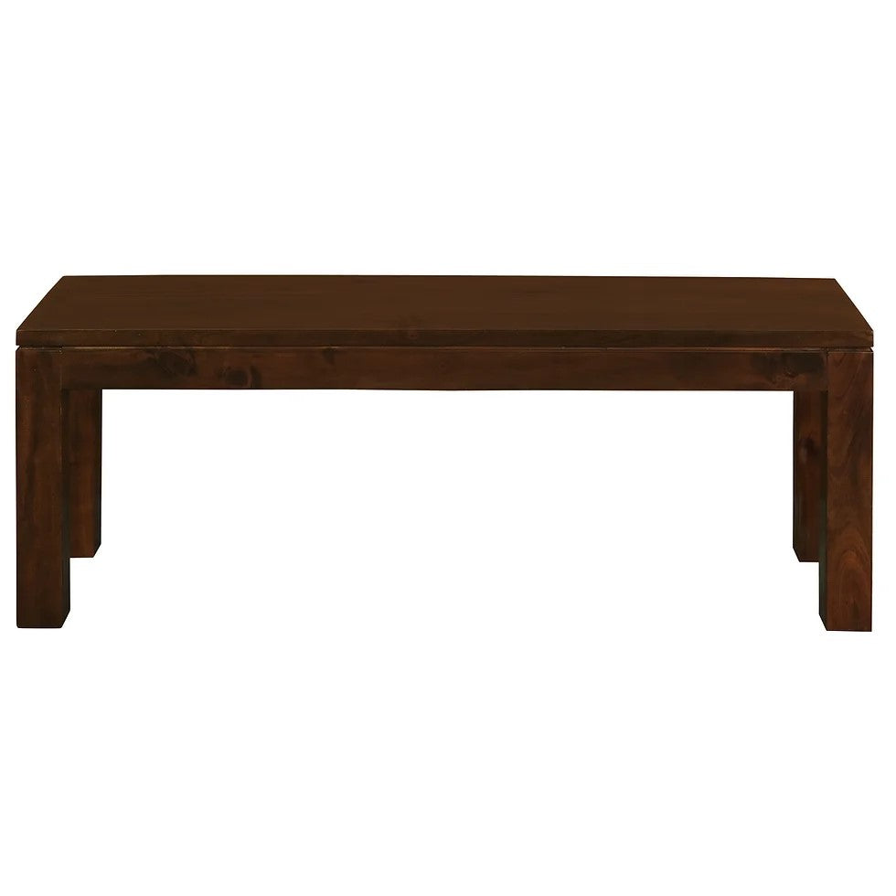 Sturdy and Stylish Solid Mahogany Bench - Brown