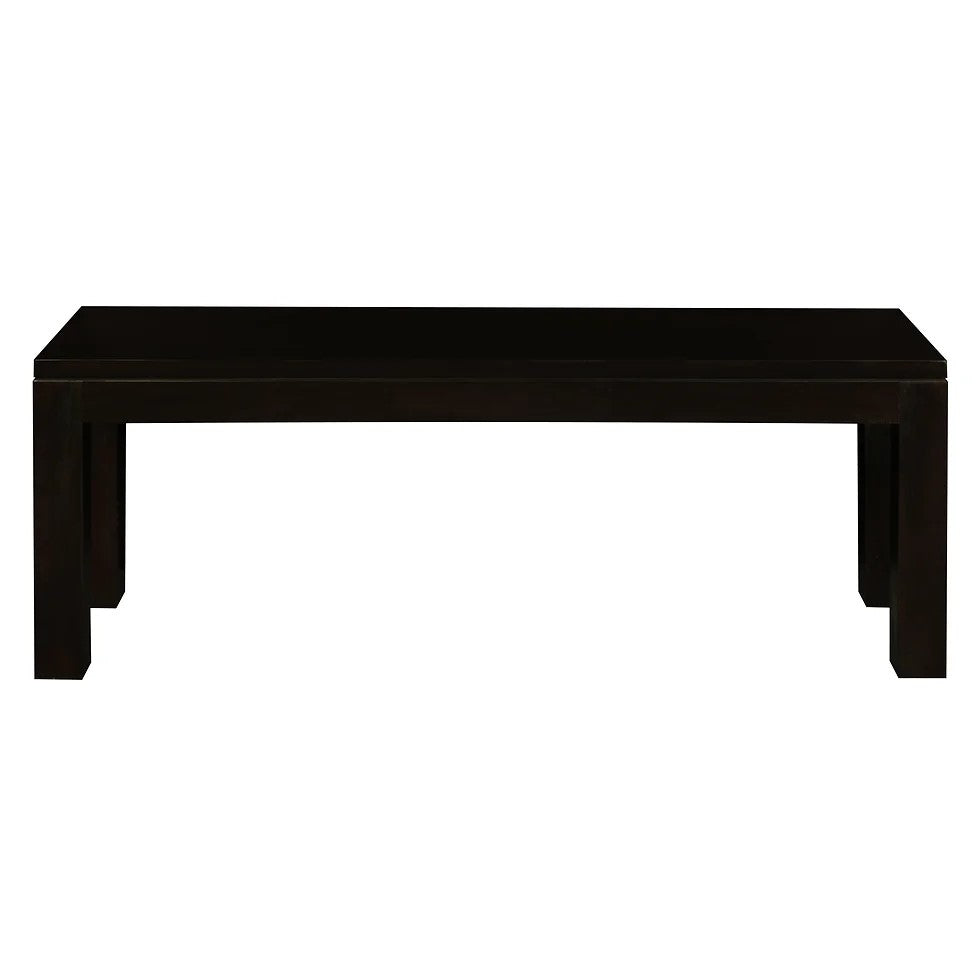 Sturdy and Stylish Solid Mahogany Bench - Dark Bown