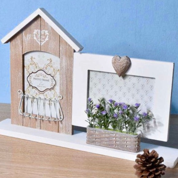 Stylish 2-in-one Timber Photo Frame