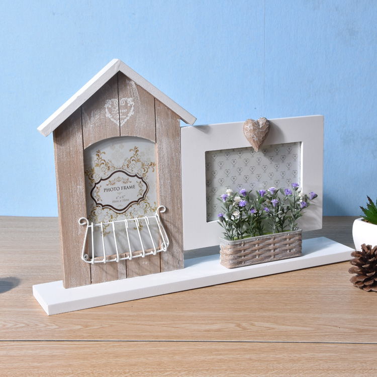 Stylish 2-in-one Timber Photo Frame