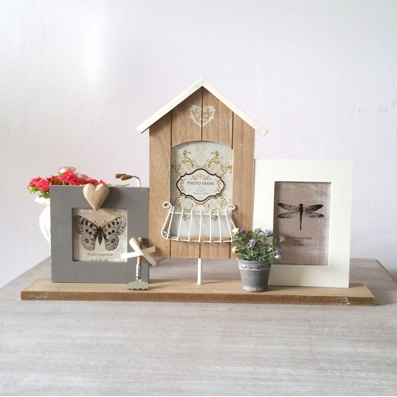 Stylish 3-in-one Timber Photo Frame