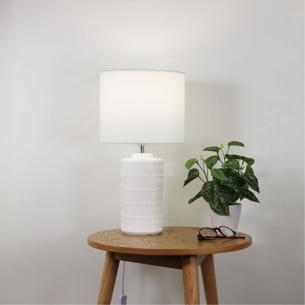 Stylish Black Ceramic Table Lamp (Available in 6 Colors)