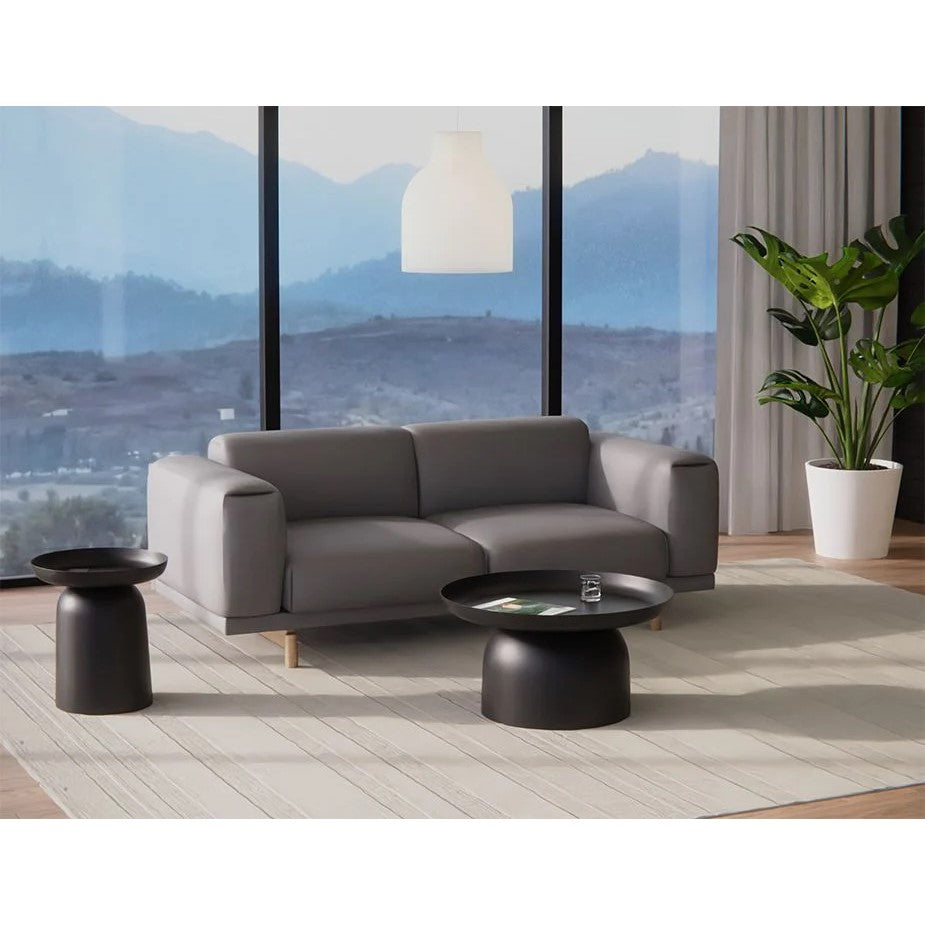 Stylish Black Lounge Large Coffee Table 75cms