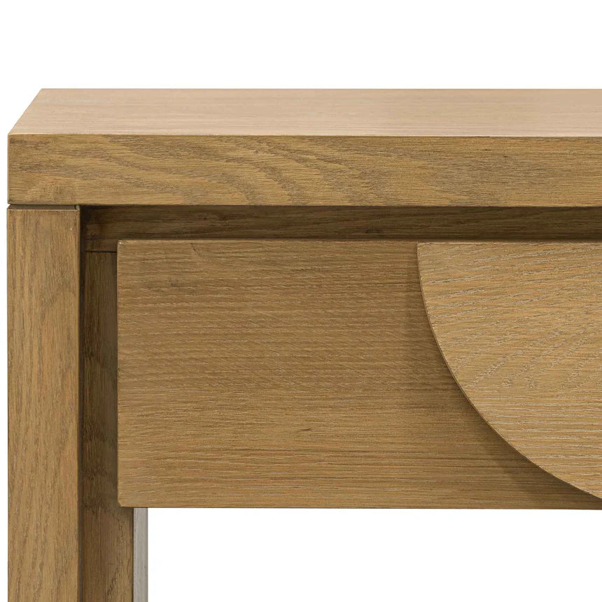 Stylish Console Table with Drawers - Dusty Oak