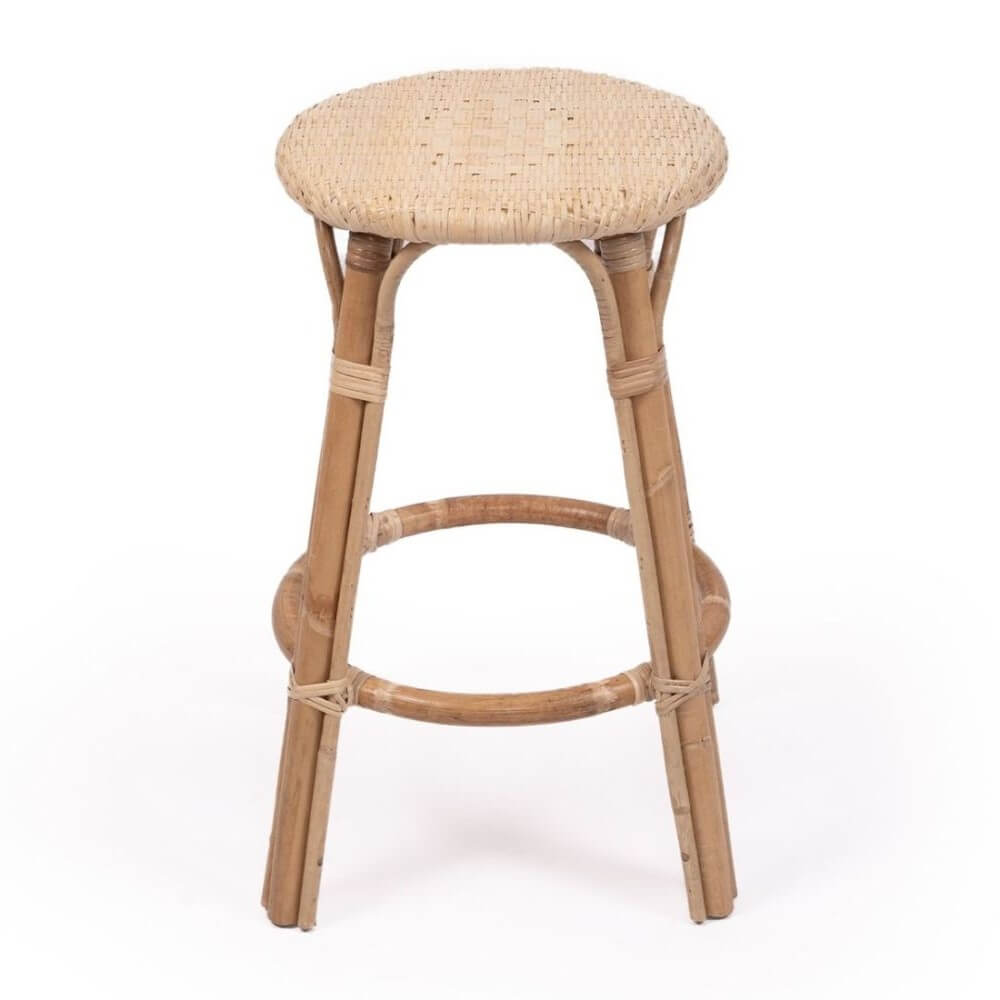 Stylish Kitchen Counter Bar Stool 66cm - Natural