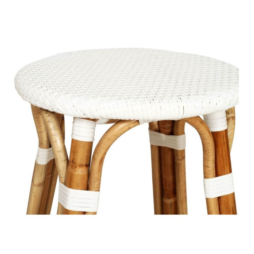 Stylish Kitchen Counter Bar Stool 66cm - White