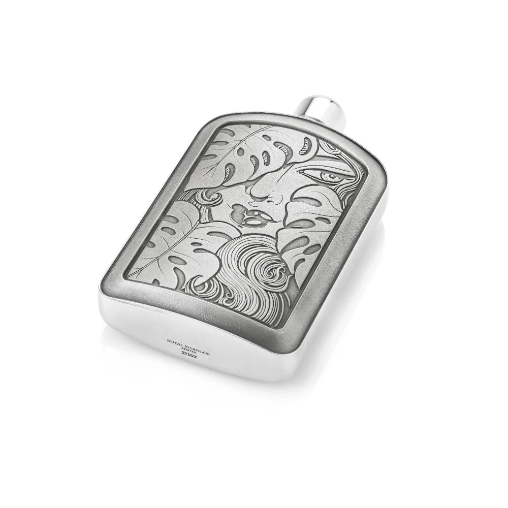 Stylish Limited Edition Douglas Monstera Pewter Hip Flask 150 ML