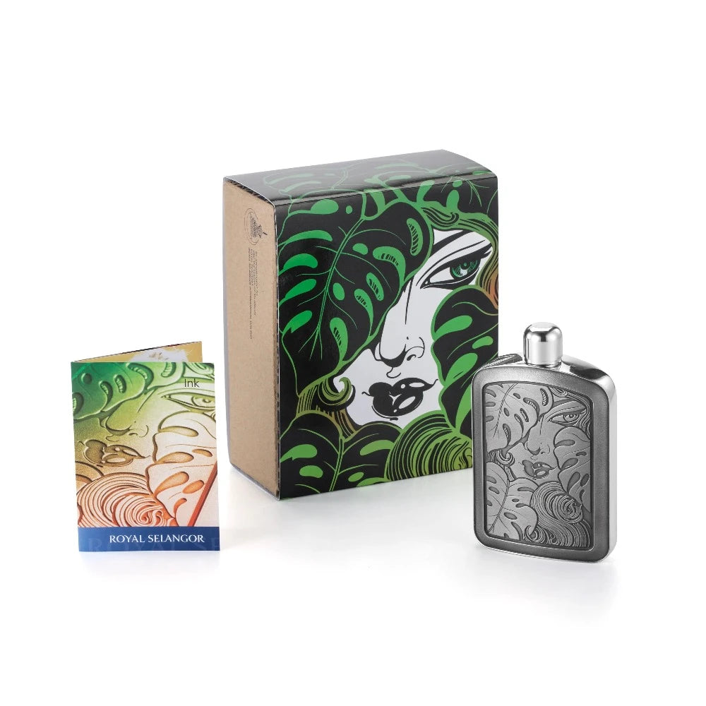 Stylish Limited Edition Douglas Monstera Pewter Hip Flask 150 ML